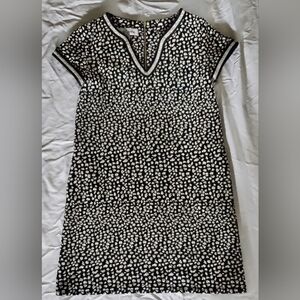 Sara Campbell Black and White Dress, size M, Side Pockets, Zippered Back